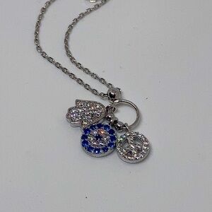 Linx and More Sterling Silver necklace hands - new